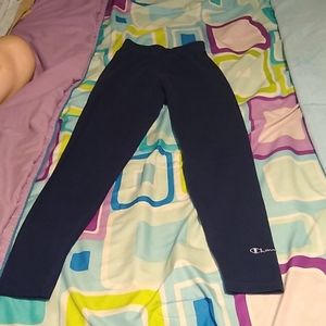 Small navy blue champion athletic leggings